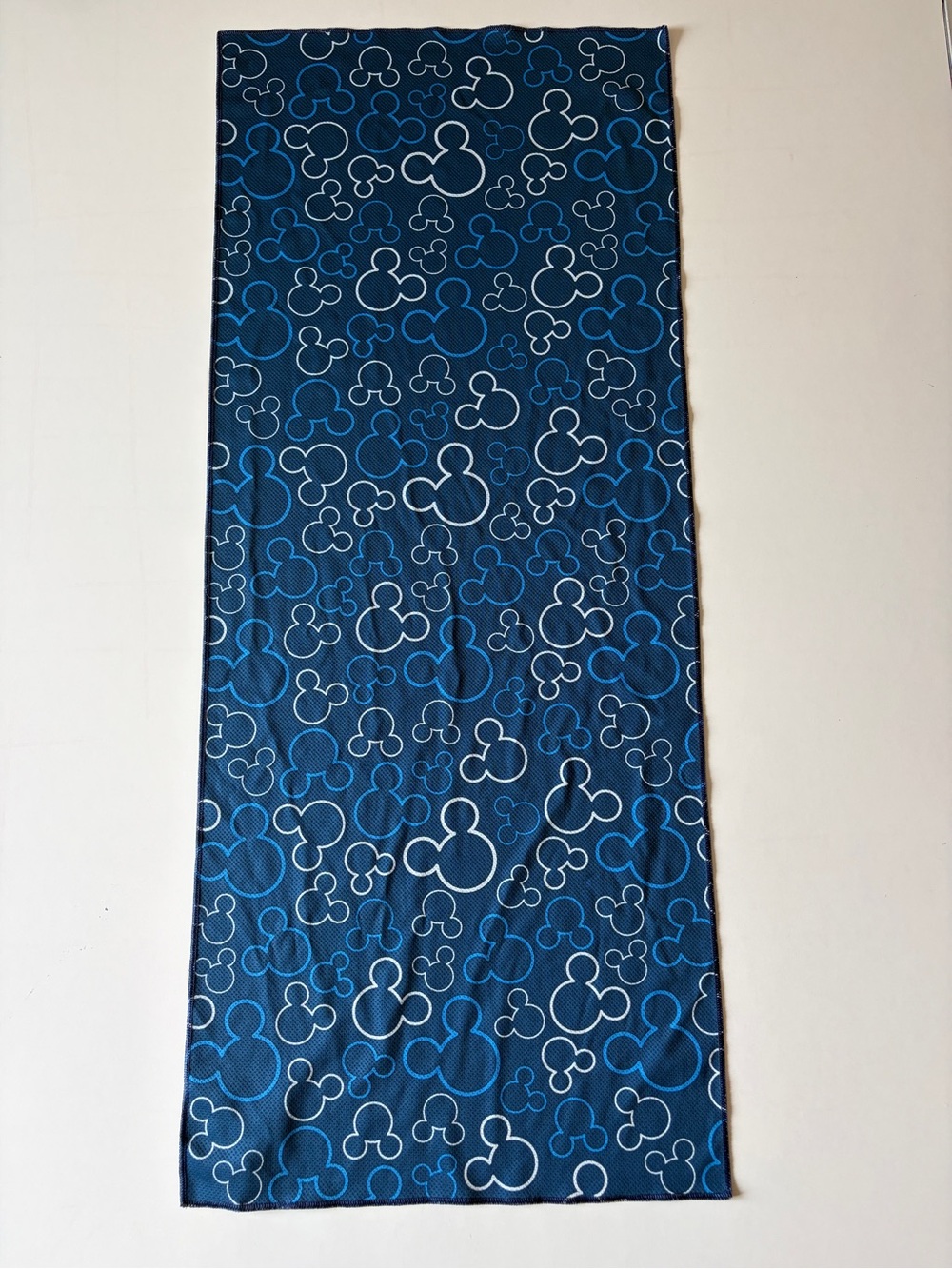 Disney Parks Mickey Mouse Cooling Towel Blue Coolcore 15" x 36"